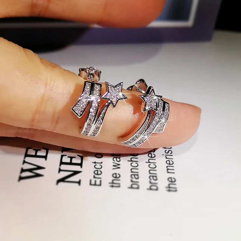 Boucles d’oreilles Étoile Filante