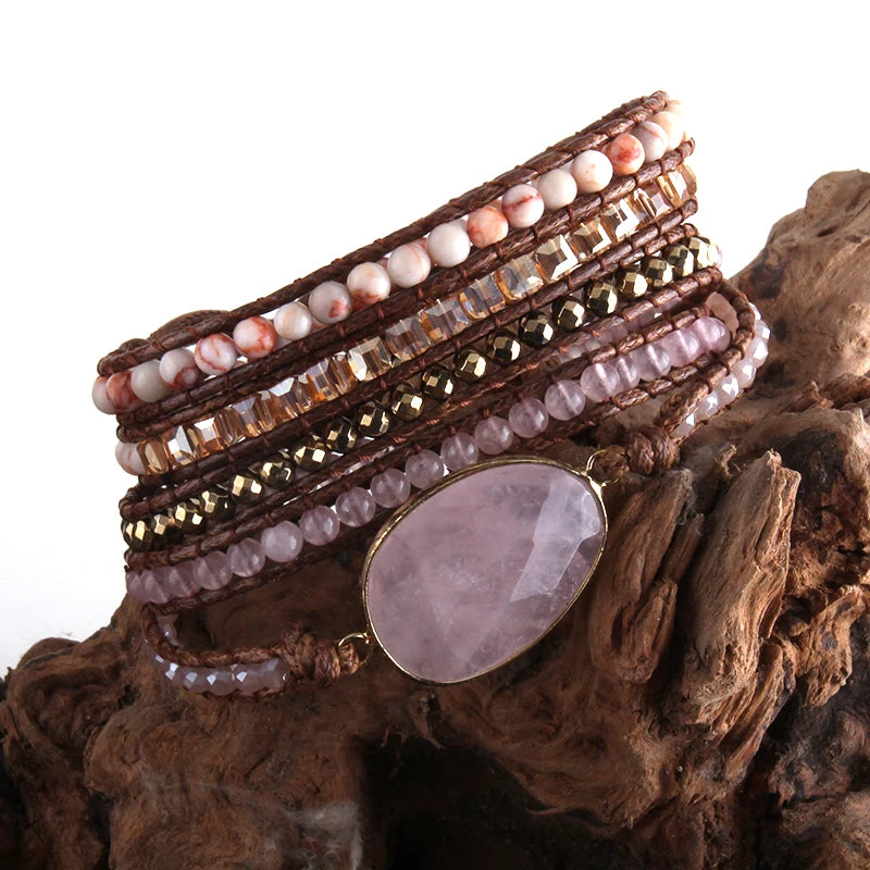 Bracelet Bohème Amazona – Amazonite & Pierres Naturelles