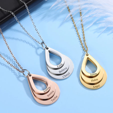 Collier personnalisé 3 prénoms