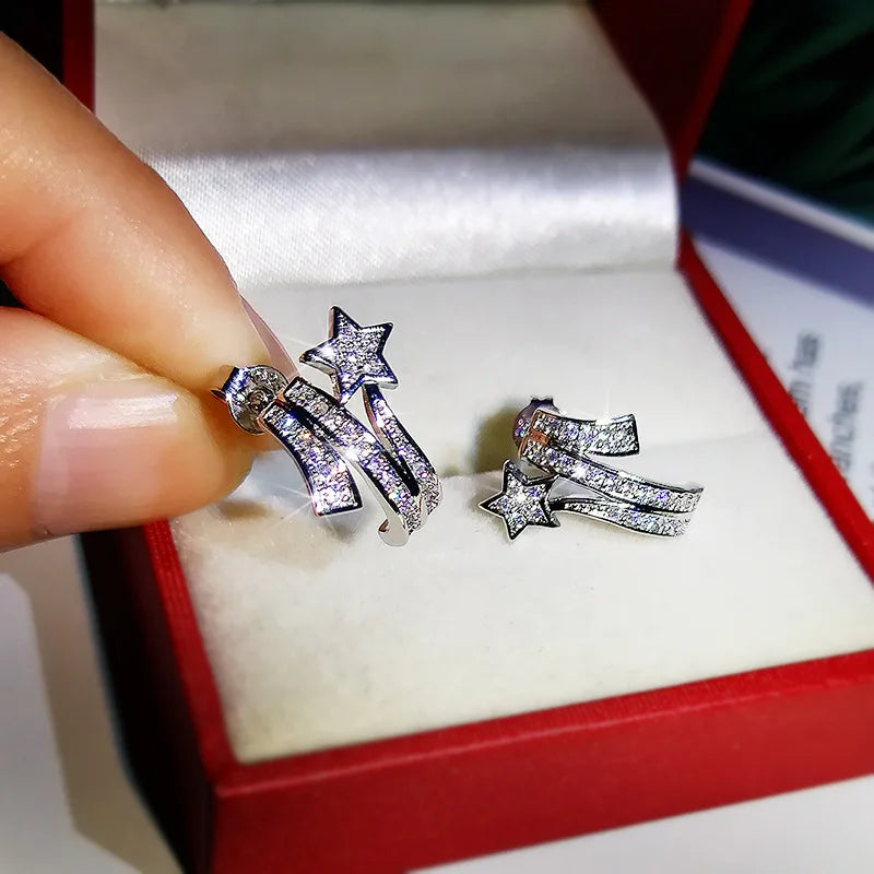 Boucles d’oreilles Étoile Filante