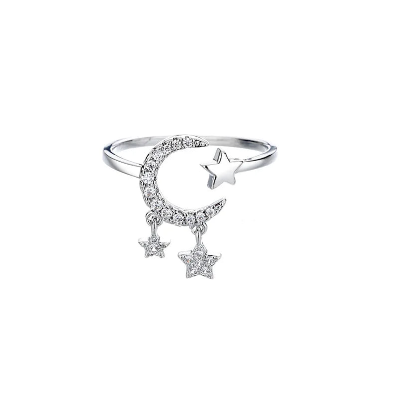 Bague Lune & Étoiles