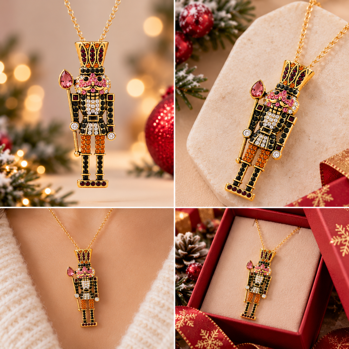 Limited Edition Nutcracker pendant necklace