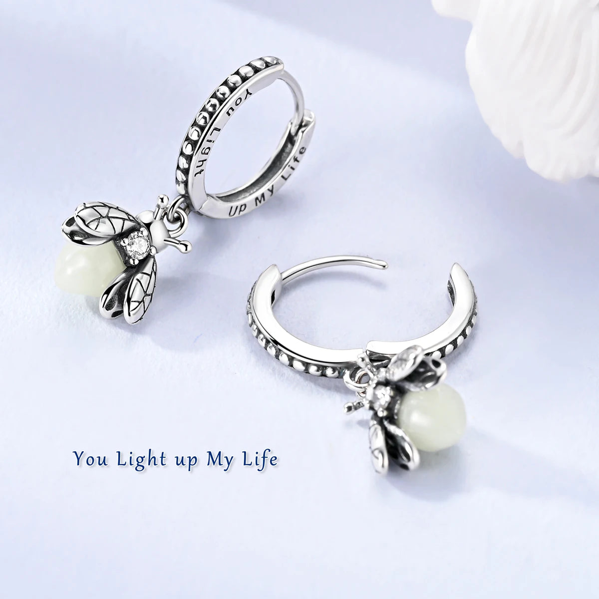 Boucles d’oreilles Lucioles lumineuse