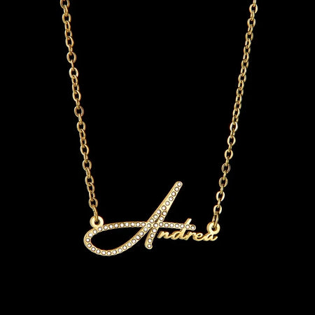 Collier personnalisé glitter prénom