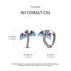 Boucles d’oreilles Dragon bleu