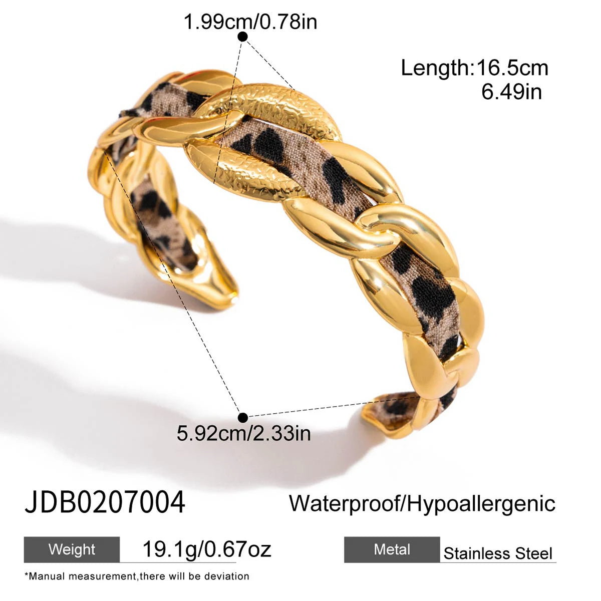 Bracelet jonc Safari