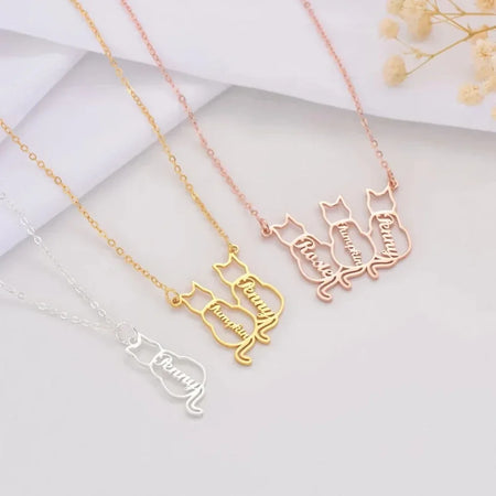 Collier personnalisé Petits Chats