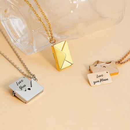 Collier Lettre avec message