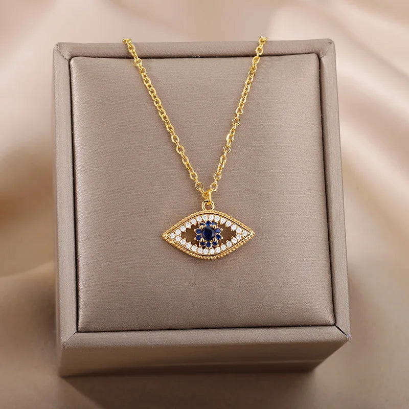 Collier ŒIL DE PROTECTION  –Porte-Bonheur