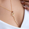 Collier personnalisé fleur et pierre de naissance