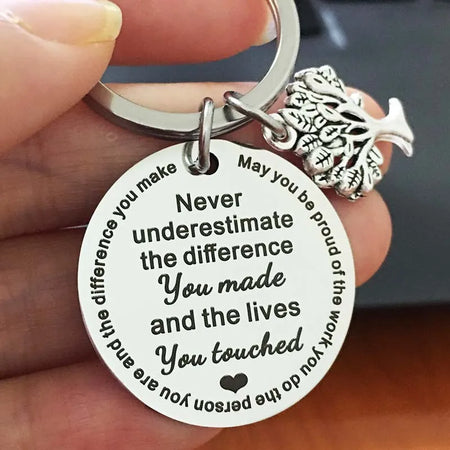 Portachiavi con messaggio personalizzato