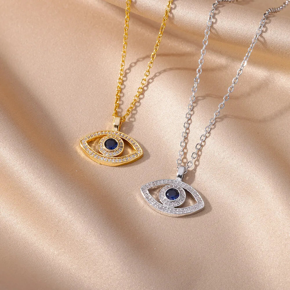 Collier ŒIL DE PROTECTION  –Porte-Bonheur