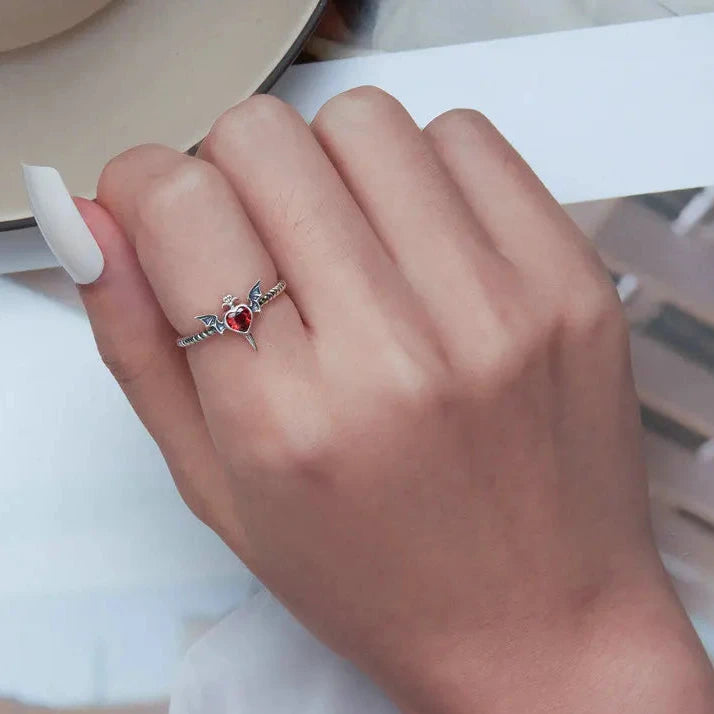 Bague Cœur de feu