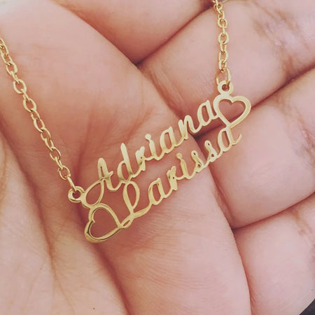 Collier personnalisé 2 noms
