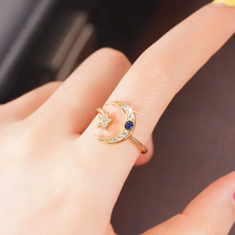 Bague Moon Star