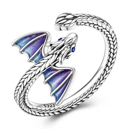 Bague Dragon bleu