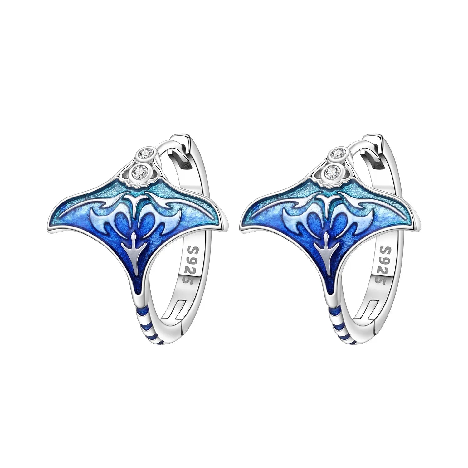 Boucles d’oreilles Raie Manta