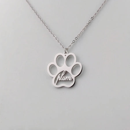 Collana personalizzata con zampa di cane