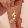 Personalized mermaid necklace