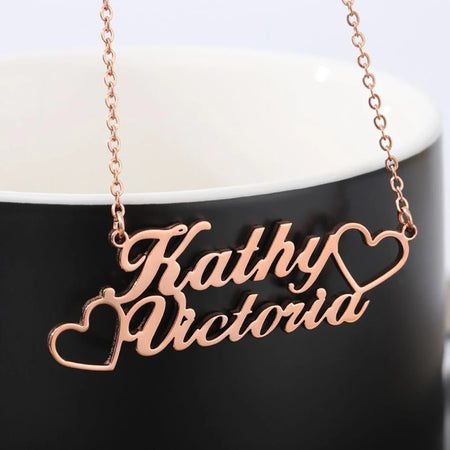 Collier personnalisé 2 noms