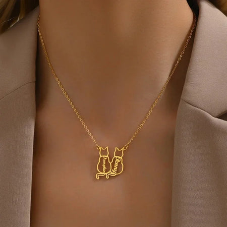 Collier personnalisé Petits Chats