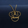 Personalized Minnie Ear Necklace