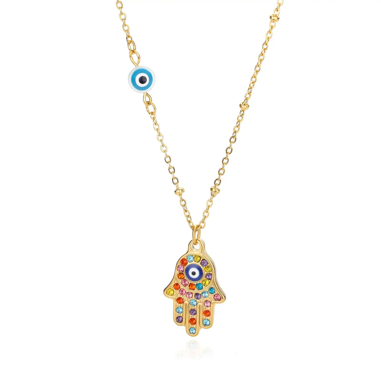 Collier Main de Fatma Œil Protecteur