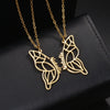 Double personalized butterfly necklaces 2 names