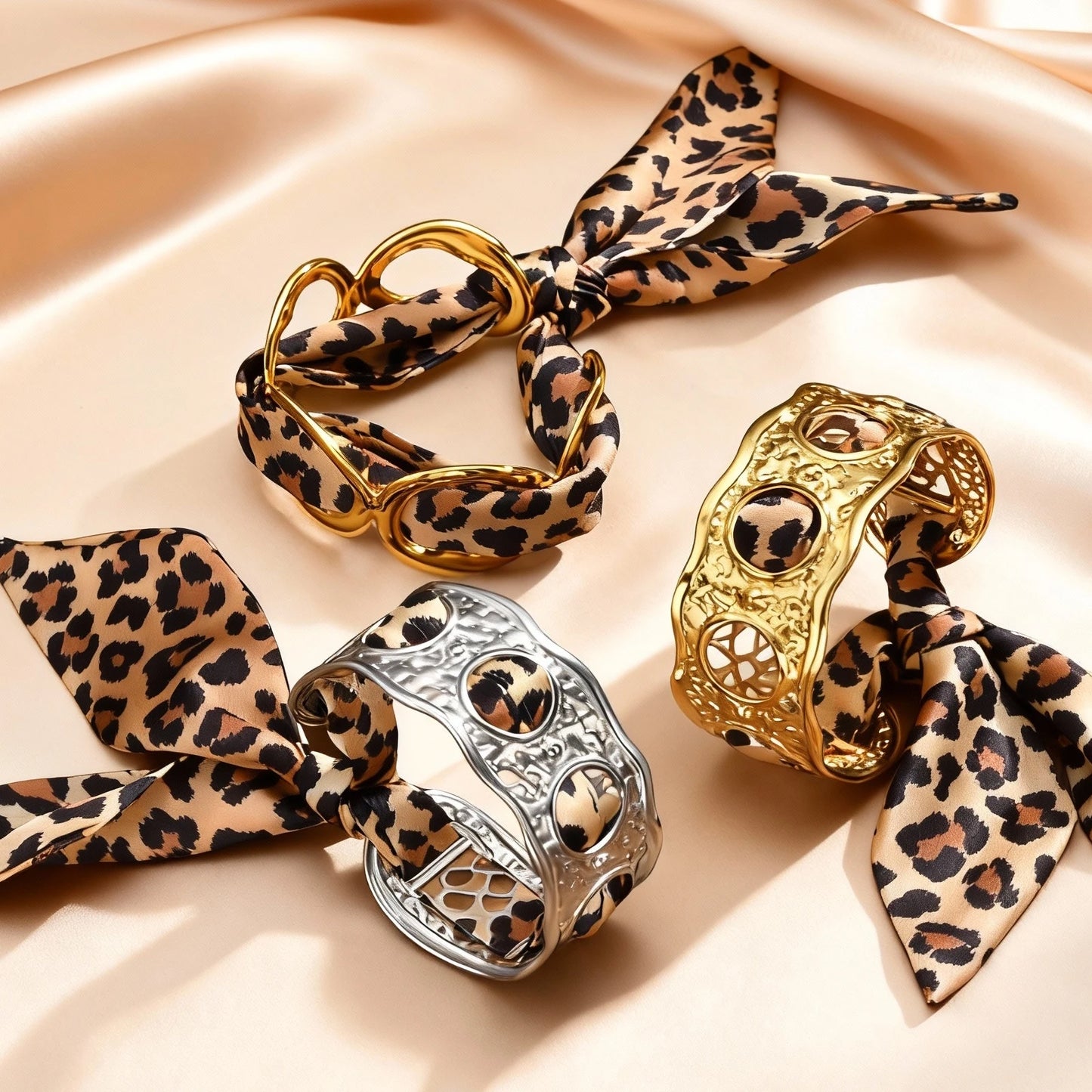 Bracelet manchette Safari chic