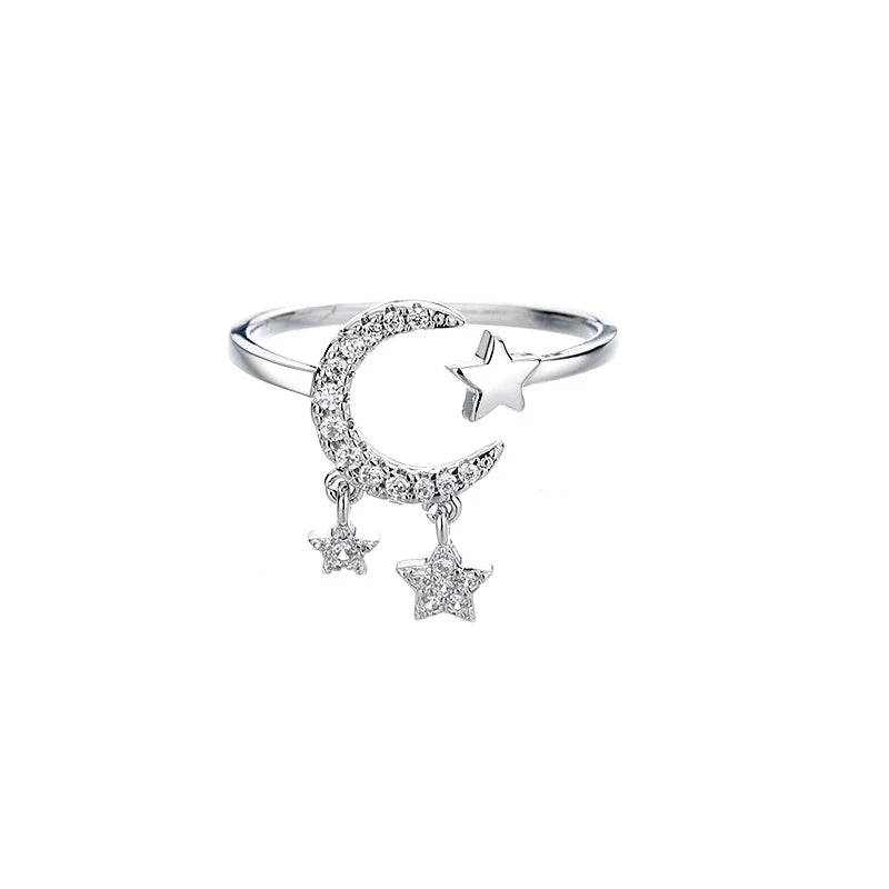 Bague Lune & Étoiles