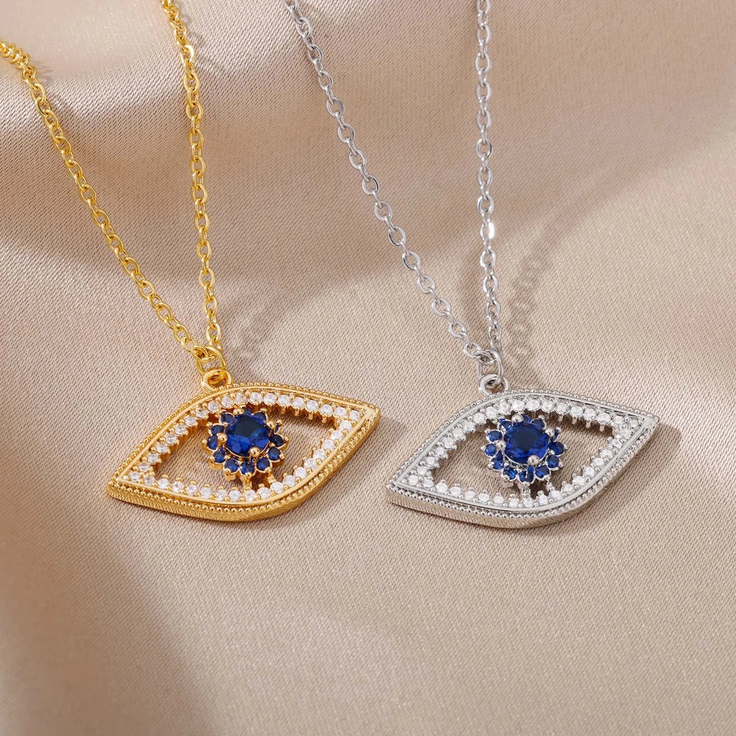 Collier ŒIL DE PROTECTION  –Porte-Bonheur