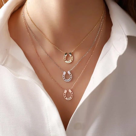 Collana personalizzata a forma di ferro di cavallo
