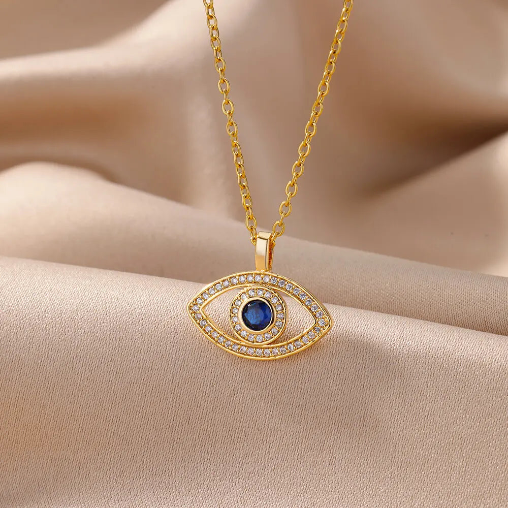 Collier ŒIL DE PROTECTION  –Porte-Bonheur