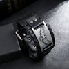 Bracelet en cuir aigle majestueux
