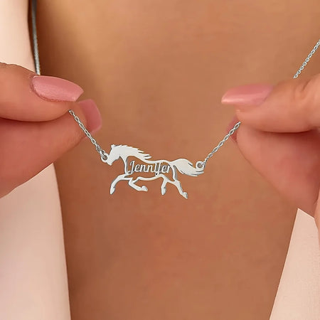 Collana personalizzata per amanti dei cavalli