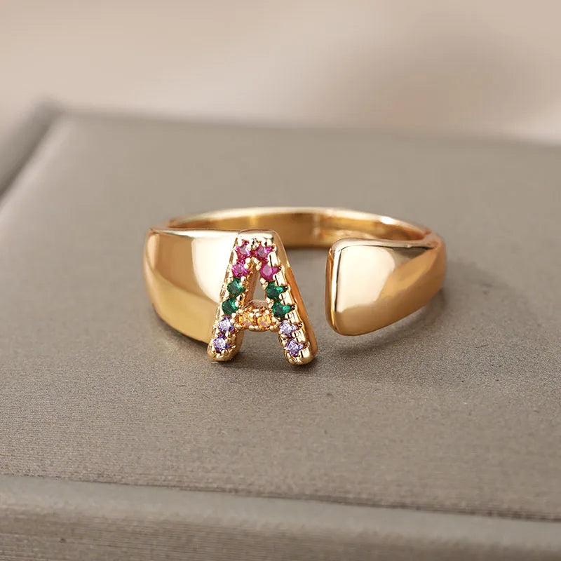 Bague initiale Rainbow