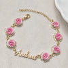 Braccialetto personalizzato con nome rosa