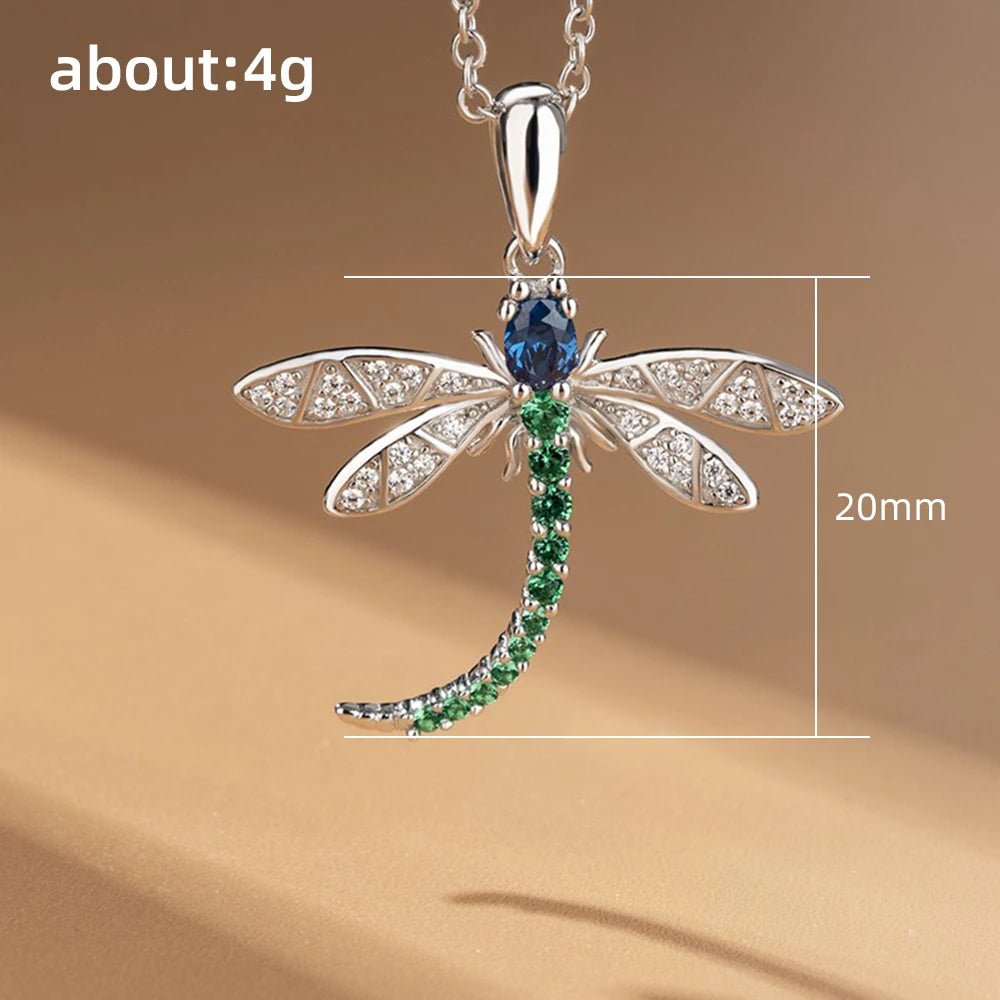 Collier Libellule scintillante