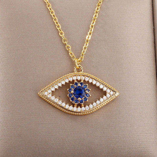 Collier ŒIL DE PROTECTION  –Porte-Bonheur
