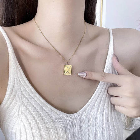 Collier Lettre avec message