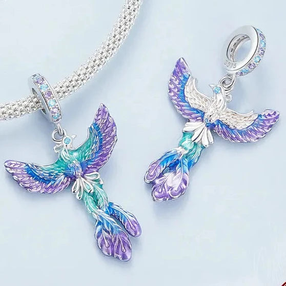 Collier Phoenix arc-en-ciel