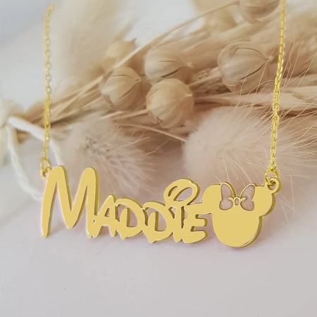Collier personnalisé prénom Minnie