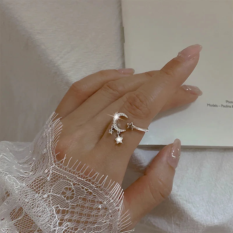 Bague Lune & Étoiles