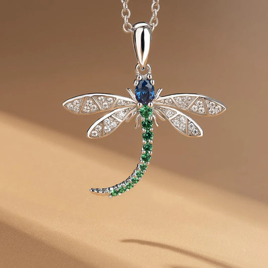 Collier Libellule scintillante