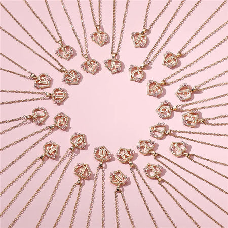 Collier fleur et Initiale