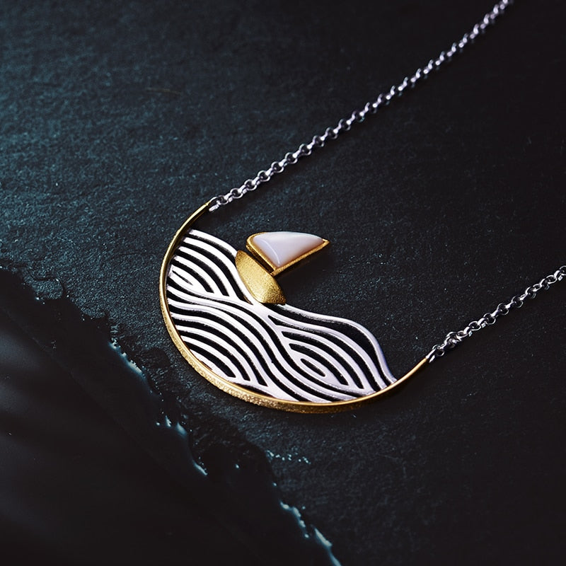 Collier Bateau sur l’eau