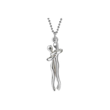 Collana amanti intrecciati 