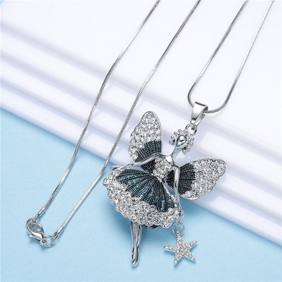 Collier Titania Fairy Midnight Blue