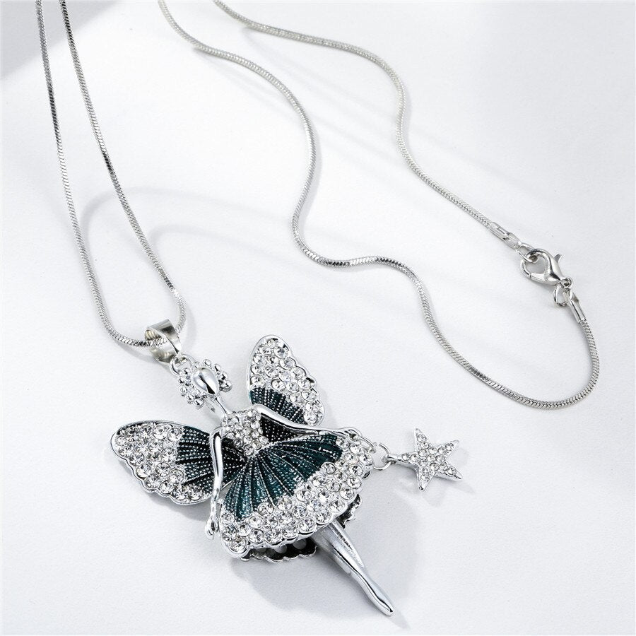 Collier Titania Fairy Midnight Blue