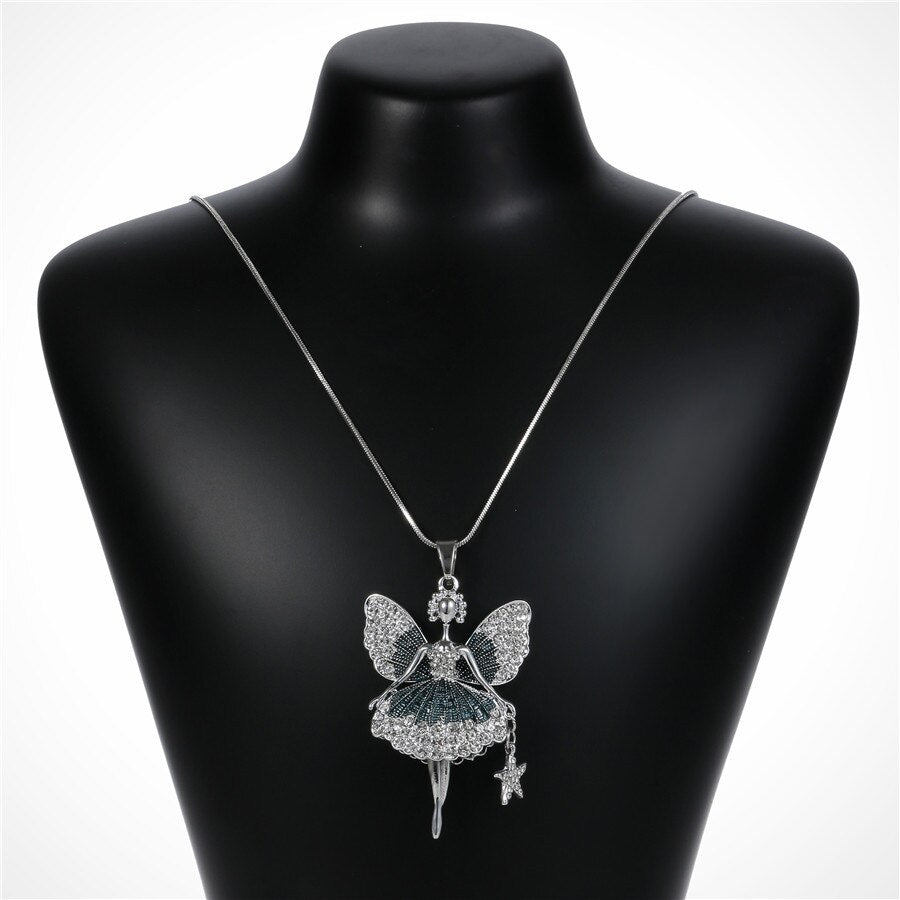 Collier Titania Fairy Midnight Blue